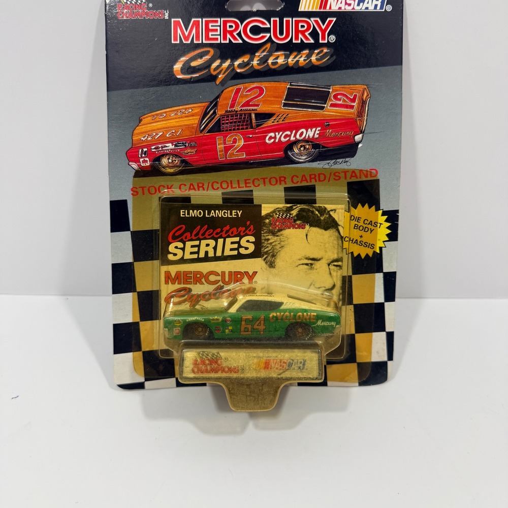 Racing Champions Mercury Cyclone Green Elmo Langley 64 NASCAR